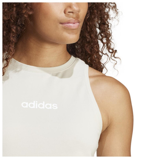 Adidas Γυναικεία αμάνικη μπλούζα Linear Single Jersey Tank Top Adidas Γυναικεία αμάνικη μπλούζα Linear Single Jersey Tank Top
